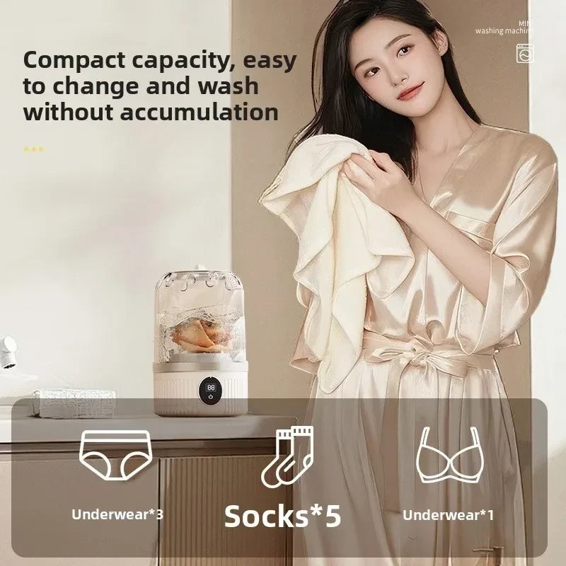Lavadora Portátil Compacta para Ropa Interior